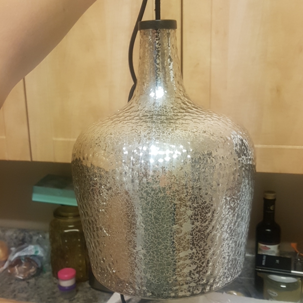 Belinda glass pendant light fixture